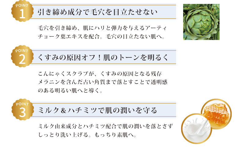 引き締め成分で毛穴を目立たせない 