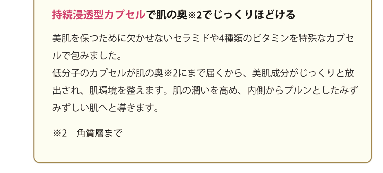 持続浸透型カプセル